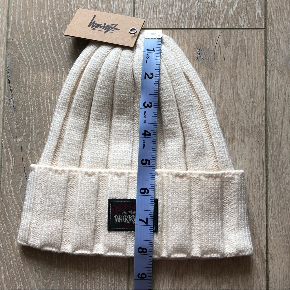 NWT Stussy Workwear Cuff Beanie in Bone - Picture 8 of 8